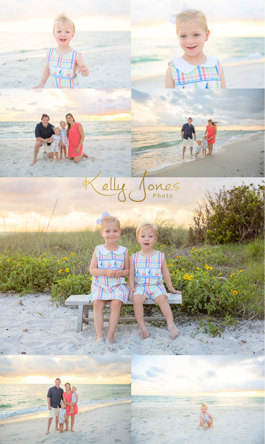 Naples Pier Family Photo Shoot with Kelly Jones Photo