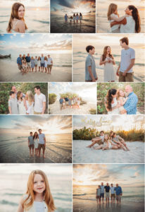 Big Family Session on the Beach in Naples with Photographer Kelly Jones