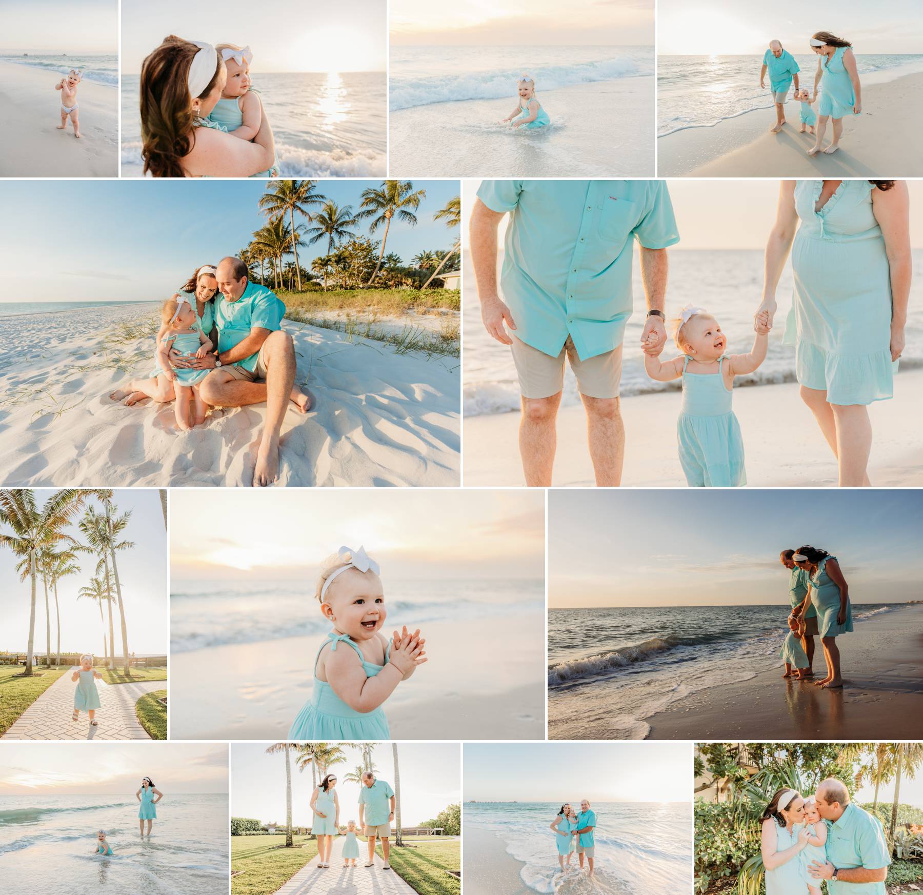 Family Session at Naples Pier Beach